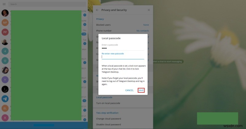 टेलीग्राम में पासकोड लॉक कैसे सेट करें 