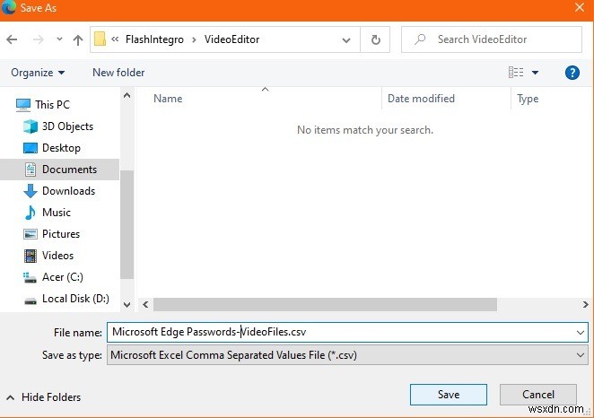 Microsoft Edge का उपयोग करके पासवर्ड आयात/निर्यात कैसे करें