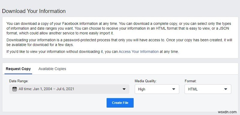 सुरक्षित रखने के लिए अपना फेसबुक चैट इतिहास कैसे डाउनलोड करें 