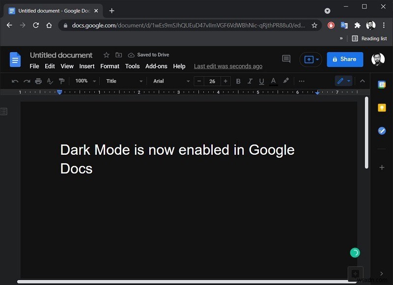 क्रोम में डार्क मोड में Google डॉक्स का उपयोग कैसे करें 