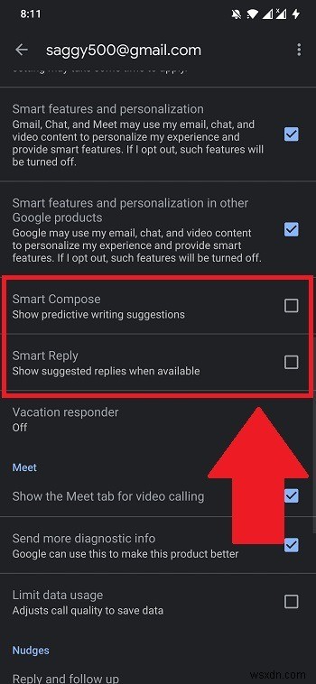 जीमेल में स्मार्ट रिप्लाई और स्मार्ट कंपोज कैसे बंद करें 