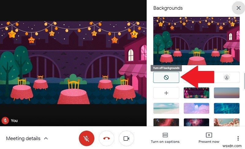 Google मीट में बैकग्राउंड कैसे बदलें 