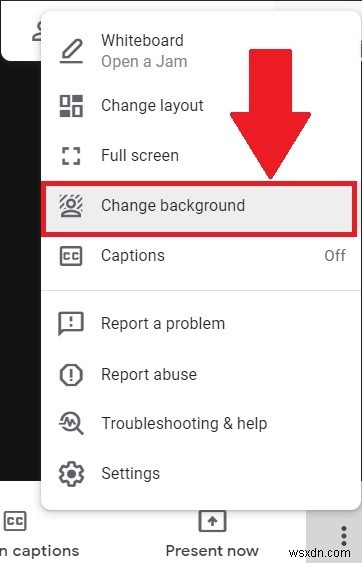 Google मीट में बैकग्राउंड कैसे बदलें 