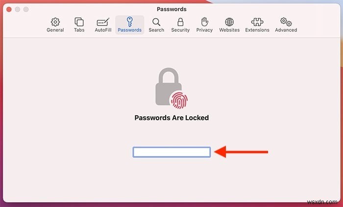 मैक पर सफारी में सहेजे गए पासवर्ड कैसे देखें 