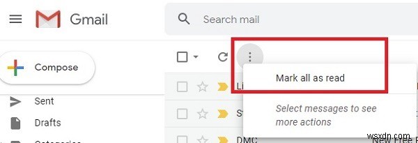 जीमेल में पढ़े गए सभी अपठित ईमेल को कैसे चिह्नित करें (और उन्हें हटाएं) 