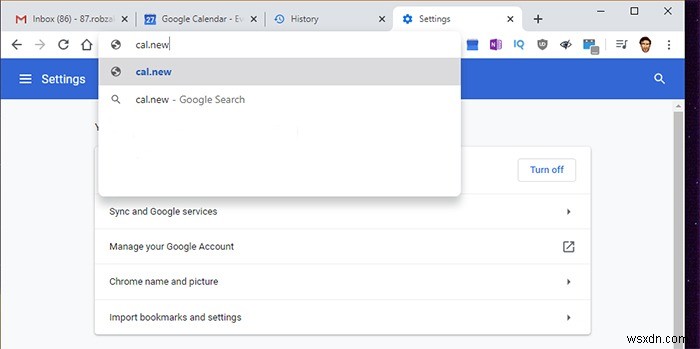 क्रोम ऑम्निबॉक्स से Google कैलेंडर ईवेंट कैसे जोड़ें 