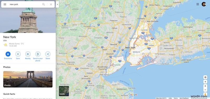 Google मानचित्र में दूरस्थ स्थान के आस-पास के स्थानों का अन्वेषण कैसे करें 