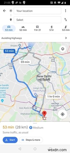 Google मानचित्र पर अपना मार्ग कैसे बदलें 