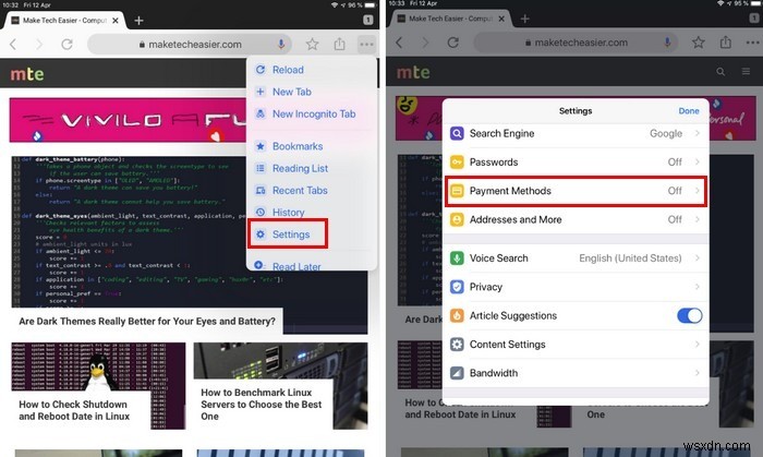 Chrome को अपने क्रेडिट कार्ड की जानकारी सहेजने से कैसे रोकें 