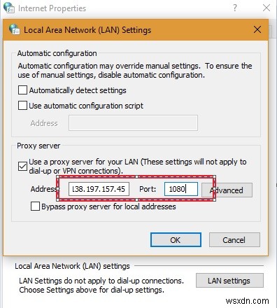 LAN पर प्रॉक्सी सर्वर को बायपास कैसे करें 