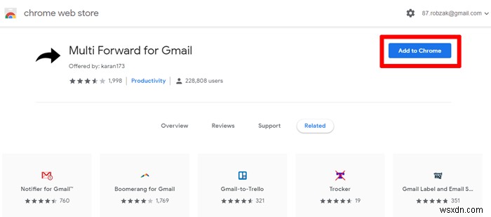 Chrome के साथ Gmail में एक साथ अनेक ईमेल कैसे अग्रेषित करें