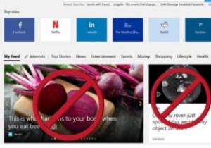 माइक्रोसॉफ्ट एज स्टार्ट पेज पर आलेखों को अक्षम कैसे करें 