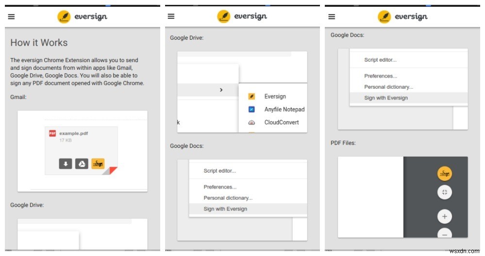Eversign:Chrome में दस्तावेज़ों पर हस्ताक्षर करने का सुविधाजनक तरीका