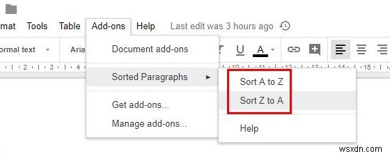 Google डॉक्स में अपने दस्तावेज़ों को वर्णानुक्रम में कैसे करें 