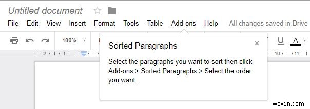 Google डॉक्स में अपने दस्तावेज़ों को वर्णानुक्रम में कैसे करें 