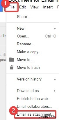 ईमेल के माध्यम से Google डॉक्स को कुशलतापूर्वक साझा या भेजने का तरीका 