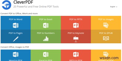 चालाकपीडीएफ:पीडीएफ फाइल टूल्स और रूपांतरणों के लिए आपका वन-स्टॉप-शॉप 