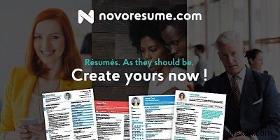 रिज्यूमे करने का आसान तरीका, Novorésumé के साथ