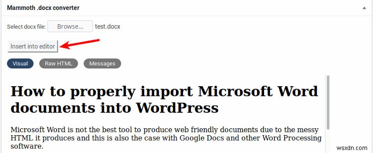 वर्डप्रेस में माइक्रोसॉफ्ट वर्ड दस्तावेज़ों को ठीक से कैसे आयात करें 