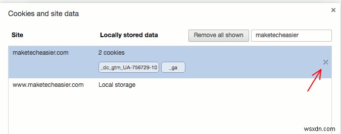 क्रोम में साइट-विशिष्ट कुकीज़ कैसे हटाएं 
