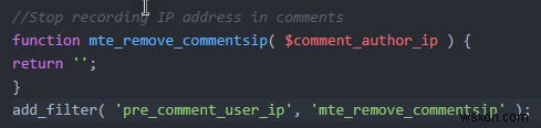 वर्डप्रेस में आईपी एड्रेस को कैसे निकालें और स्टोर करना बंद करें टिप्पणियाँ 