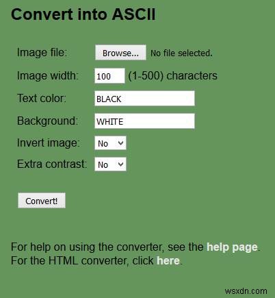 आपके चित्रों को ASCII कला में बदलने के लिए तीन कन्वर्टर्स