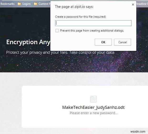अपने ब्राउज़र से किसी भी फाइल में आसानी से पासवर्ड जोड़ें