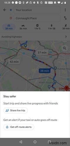 गलत दिशा में वाहन चलाते समय Google मानचित्र अलर्ट कैसे प्राप्त करें