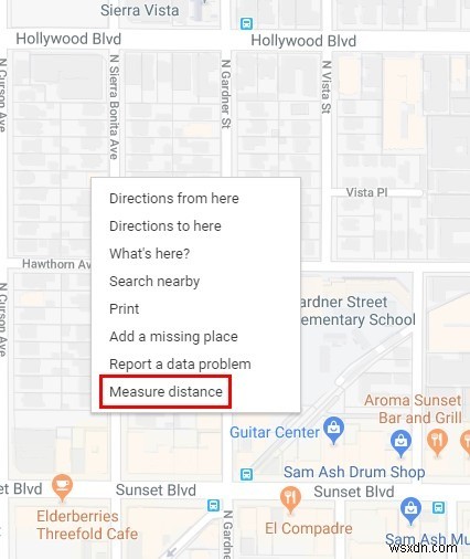 Google मानचित्र में दो बिंदुओं के बीच की दूरी को कैसे मापें 