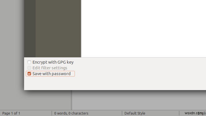 लिब्रे ऑफिस के साथ अपने दस्तावेज़ों को कैसे एन्क्रिप्ट करें 