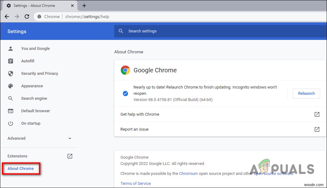 ठीक करें:Chrome और किनारे पर RESULT_CODE_MISSING_DATA त्रुटि 