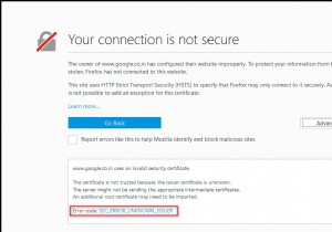 फ़ायरफ़ॉक्स पर SEC_ERROR_UNKNOWN_ISSUER त्रुटि को कैसे ठीक करें? 