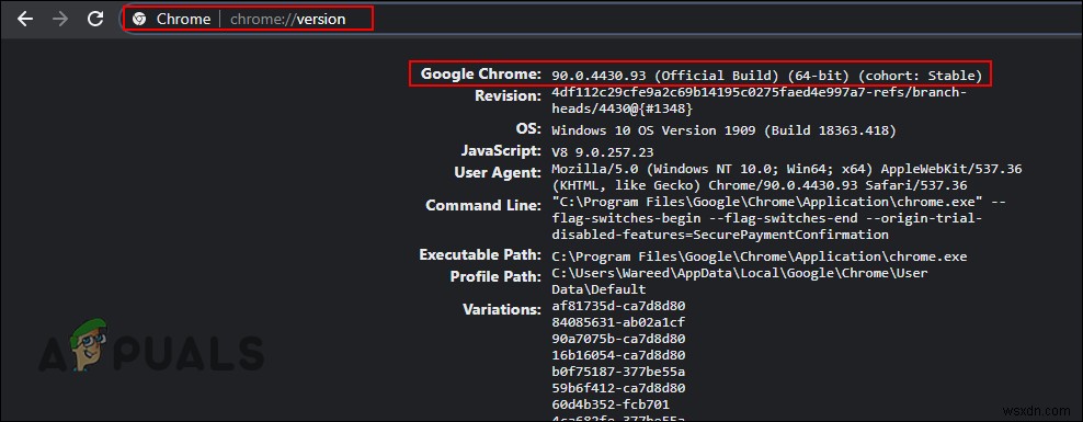 Google क्रोम संस्करण और अंतिम बार क्रोम अपडेट की जांच करें 