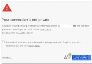 क्रोम NET_CERT_SYMANTEC_LEGACY त्रुटि को कैसे ठीक करें? 