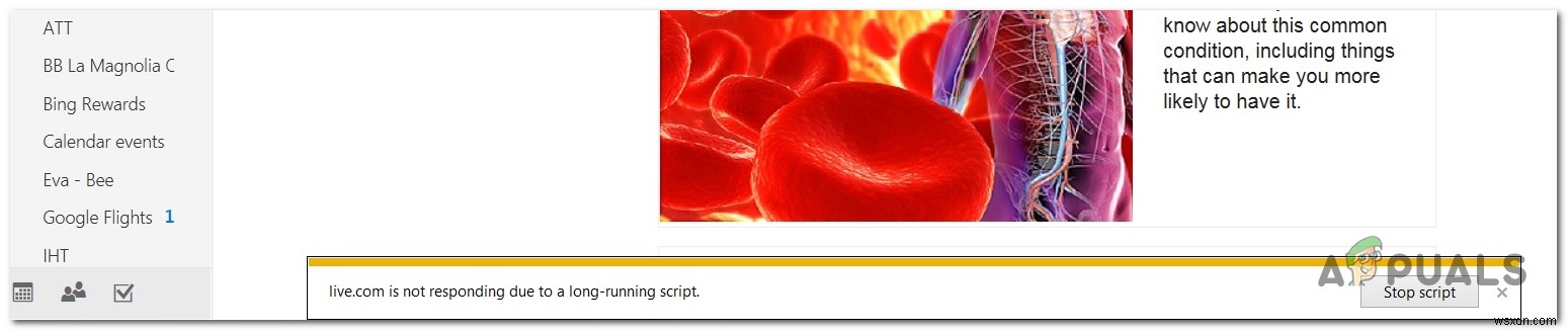 IE 11 पर  लॉन्ग-रनिंग स्क्रिप्ट  त्रुटि को कैसे ठीक करें? 