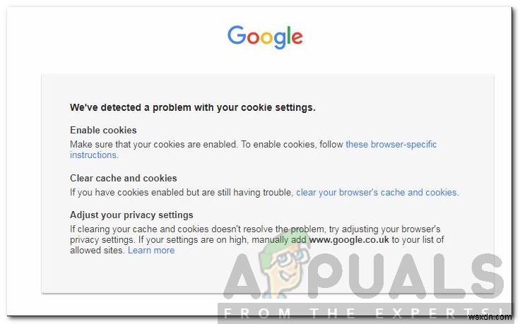 कैसे ठीक करें  हमने आपकी कुकी सेटिंग्स के साथ एक समस्या का पता लगाया है ? 