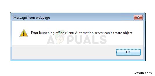 विंडोज़ पर  ऑटोमेशन सर्वर ऑब्जेक्ट नहीं बना सकता  त्रुटि को कैसे ठीक करें? 