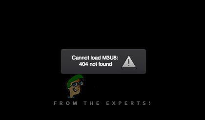 फिक्स:वीडियो त्रुटि लोड नहीं कर सकता M3U8 
