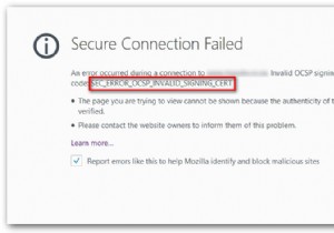 ठीक करें:SEC_ERROR_OCSP_INVALID_SIGNING_CERT 