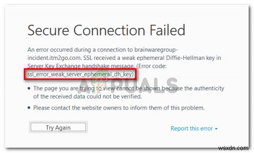 फिक्स:SSL_Error_Weak_Server_Ephemeral_Dh_Key 