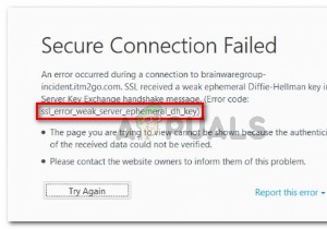 फिक्स:SSL_Error_Weak_Server_Ephemeral_Dh_Key 