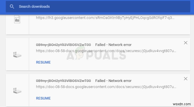 Google क्रोम पर डाउनलोड करते समय  विफल - नेटवर्क त्रुटि  को कैसे ठीक करें 