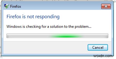 फिक्स:फ़ायरफ़ॉक्स प्रतिक्रिया नहीं दे रहा है 