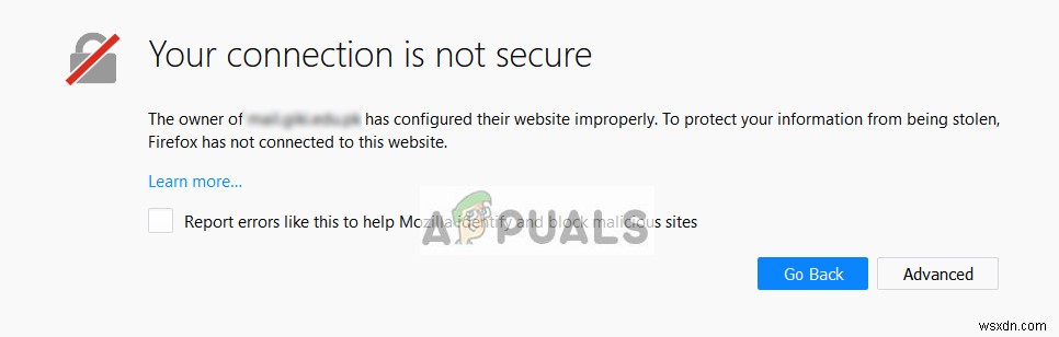 फिक्स:आपका कनेक्शन सुरक्षित फ़ायरफ़ॉक्स नहीं है 