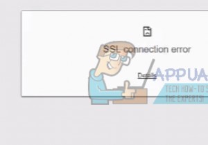 फिक्स:एसएसएल कनेक्शन त्रुटि 
