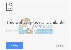 फिक्स:Err_Connection_Closed 