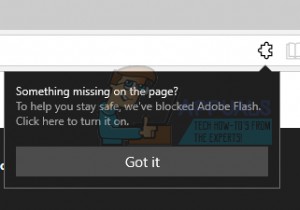 फिक्स:फ्लैश प्लेयर माइक्रोसॉफ्ट एज पर काम नहीं कर रहा है 