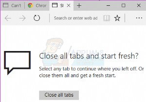 फिक्स:Microsoft एज खुलता है फिर बंद हो जाता है 