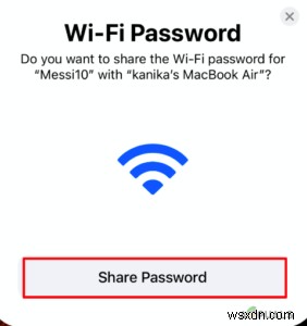मैक के लिए वाई-फाई पासवर्ड कैसे साझा करें? 