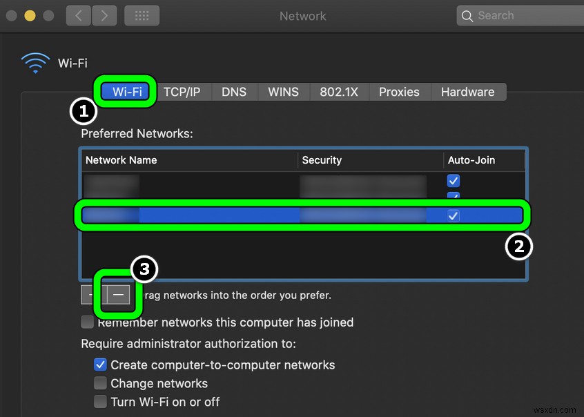 MacOS पर वाई-फाई नेटवर्क को कैसे भूलें? 